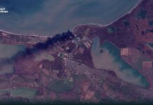 Удар по порту «Темрюк» в Краснодарском крае РФ: последствия атаки видны из космоса (фото)