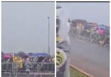 В Бразилии во время митинга в толпу попала молния: десятки пострадавших (видео)