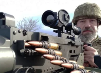 Боєць зенітної ракетної Херсонської бригади збив російський безпілотник. ВІДЕО