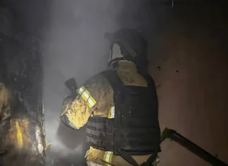 Під час гасіння пожежі у Херсоні надзвичайники врятували чотирьох людей