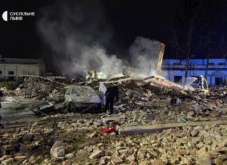 На Львовщине произошел взрыв газа: разрушено двухэтажное здание (фото)