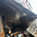 Через російський обстріл горів будинок війського ЗСУ та депутата райради у Херсоні Дмитра Бєлоброва