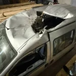 “Докази воєнних злочинів РФ”. У Берліні покажуть знищену внаслідок російської атаки автівку волонтерів у Херсоні