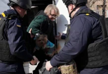 Рятувальники евакуювали з небезпечного району Херсона жінку з песиком