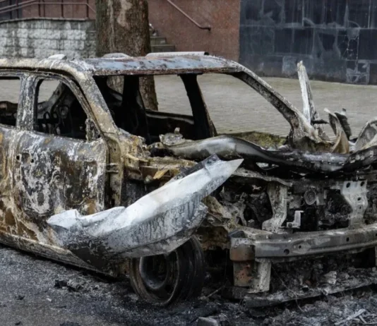 Російські військові атакували авто у Дарʼївці на Херсонщині