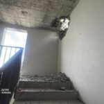 Новостройка на Лукьяновке устояла после попадания дрона