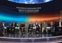 Звільнений з російського полону морпіх з Олешок Олександр Дідур взяв участь у Kyiv Security Forum