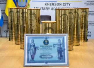 «Встановлено рекорд Європи». На Херсонщині створили колекцію гільз із портретами генсекретарів ООН