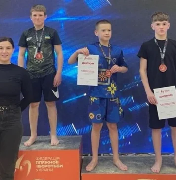 Спортсмени з Херсонщини посіли призові місця на всеукраїнських змаганнях з пляжної боротьби