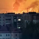 Дроны атаковали нефтеперерабатывающий завод в Ярославле: на предприятии пожар (видео)