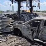 Показали відео з наслідками удару російського дрона по АЗС у Чорнобаївській громаді на Херсонщині