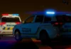 Російський дрон влучив у службове авто поліції в Херсоні. ВІДЕО