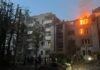 Во Львове разрушения и пожар после российских ударов: повреждены жилые дома (фото, видео)