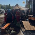 В центре Киева два BMW влетели в террасу ресторана (фото, видео)