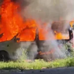 У Херсоні окупаційні війська влучили в автівку. ВІДЕО