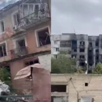 Усюди випалені будинки: Із “червоної зони” Херсона евакуювали жінку старшого віку. ВІДЕО