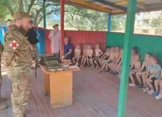 На окупованих територіях Херсонщини та Запоріжжя для дітей провели заняття в межах «Канікул з Росгвардією»